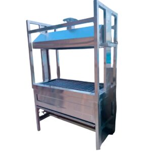 Stainless Charcoal Grill with Hood Top